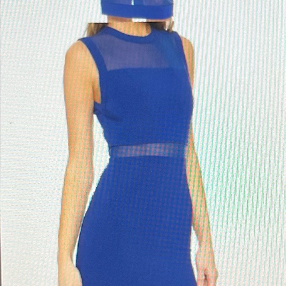 Alice And Olivia Karman Sheer Insert Dress Size 6 - image 2